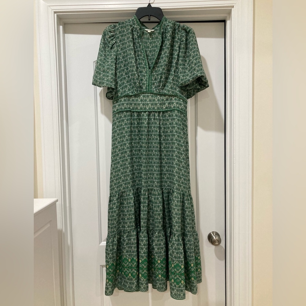 Max Studio Green Patterned Maxi Dress - Picture 5 of 7